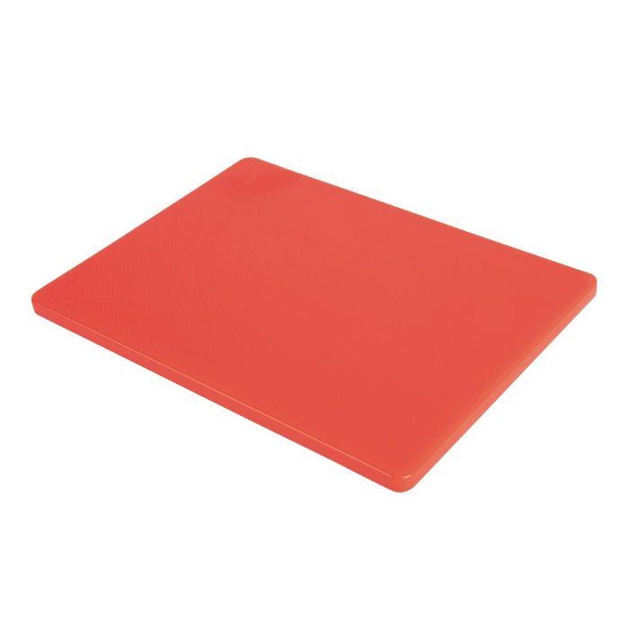 Hygiplas Low Density Chopping Board Red - 305x229x12mm - GH794 - Simply Hospitality NZ