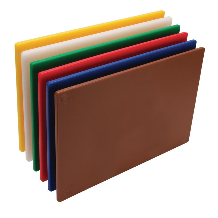Hygiplas Low Density Chopping Boards 450x300x10mm (6 Pack) - W356 - Simply Hospitality NZ
