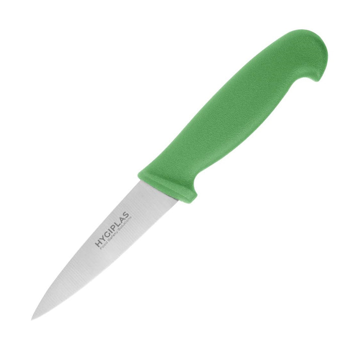 Hygiplas Paring Knife Green 83mm - C866 - Simply Hospitality NZ