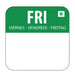 Hygiplas Removable Colour Coded Food Labels Friday (1000 Pack) - L935 - Simply Hospitality NZ