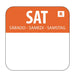 Hygiplas Removable Colour Coded Food Labels Saturday (1000 Pack) - L936 - Simply Hospitality NZ