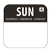 Hygiplas Removable Colour Coded Food Labels Sunday (1000 Pack) - L930 - Simply Hospitality NZ
