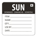 Hygiplas Removable Day of the Week Label Sunday (500 Pack) - L072 - Simply Hospitality NZ