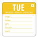 Hygiplas Removable Day of the Week Label Tuesday (500 Pack) - L067 - Simply Hospitality NZ