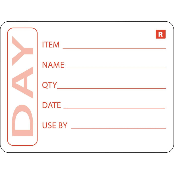 Hygiplas Removable Prepped Food Labels (500 Pack) - E148 - Simply Hospitality NZ