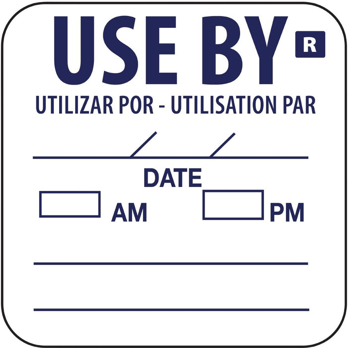 Hygiplas Removable Use By Labels (1000 Pack) - E150 - Simply Hospitality NZ