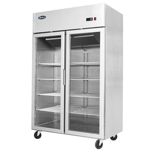 Atosa GN 2/1 Glass Door Upright Freezer - 1314mm - 2 Door - MCF8602