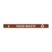 Jantex Slim Bin Lid Food Waste Label - FX195 - Simply Hospitality NZ