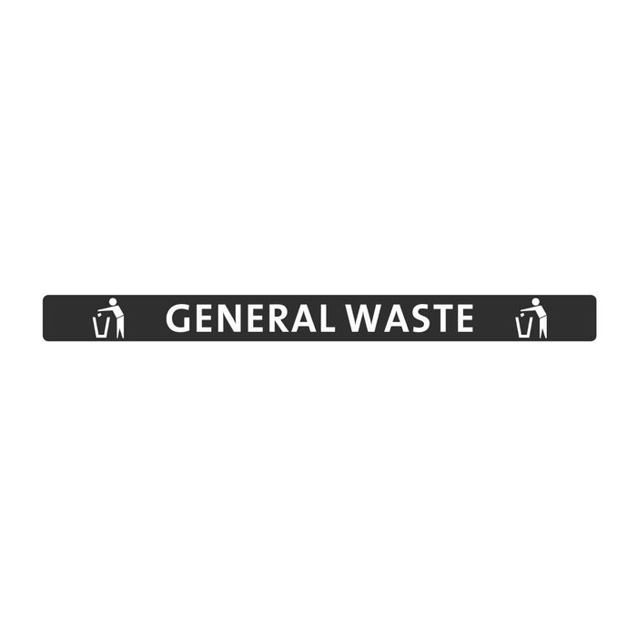 Jantex Slim Bin Lid General Waste Label - FX193 - Simply Hospitality NZ