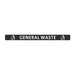 Jantex Slim Bin Lid General Waste Label - FX193 - Simply Hospitality NZ