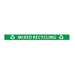 Jantex Slim Bin Lid Mixed Recycling Label - FX197 - Simply Hospitality NZ