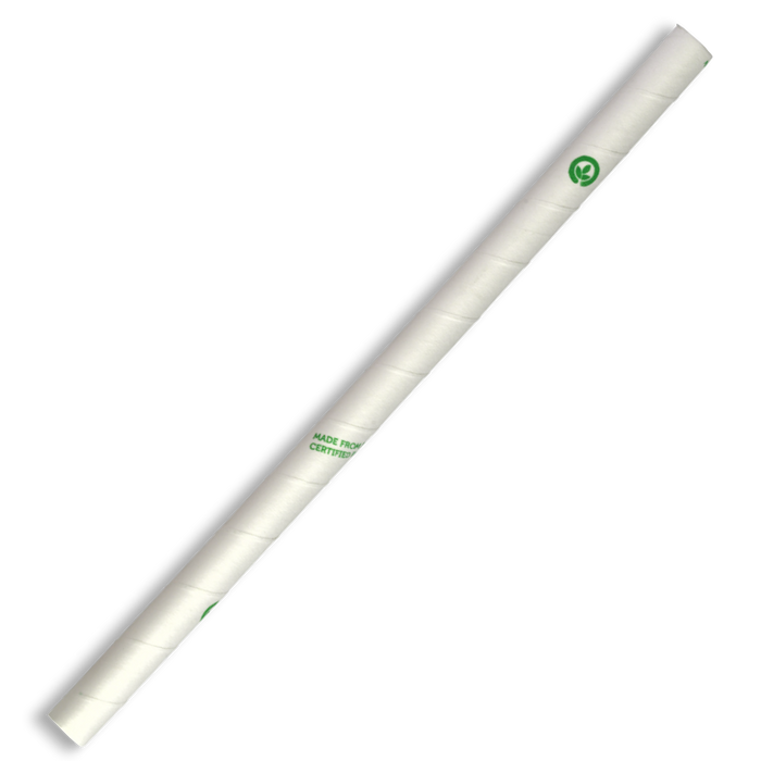 BioPak Jumbo Paper BioStraws – 10mm Jumbo White BioStraw