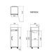 Atosa Top Mounted Upright Fridge 730mm - Single Door - MBF8004 - Image 2