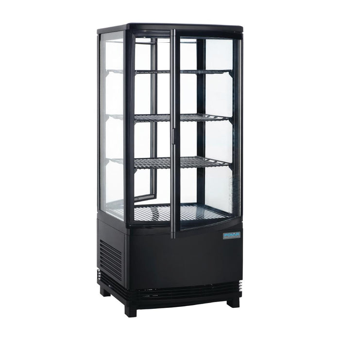 Polar C-Series Energy Efficient Curved Door Display Fridge Black 86Ltr – CX573-A - CX573-A - Simply Hospitality NZ