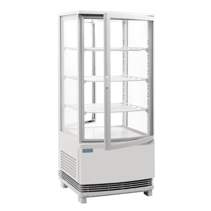 Polar C-Series Energy Efficient Curved Door Display Fridge White 86Ltr – CX576-A - CX576-A - Simply Hospitality NZ