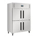 Polar G-Series 2 Stable Door Upright Fridge 1200Ltr Stainless Steel – DL709-A - DL709-A - Simply Hospitality NZ