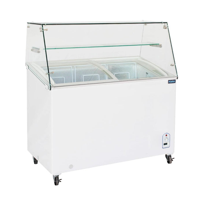 Polar G Series Display Chest Freezer 200Ltr with Glass Surround – FL991-A - FL991-A - Simply Hospitality NZ