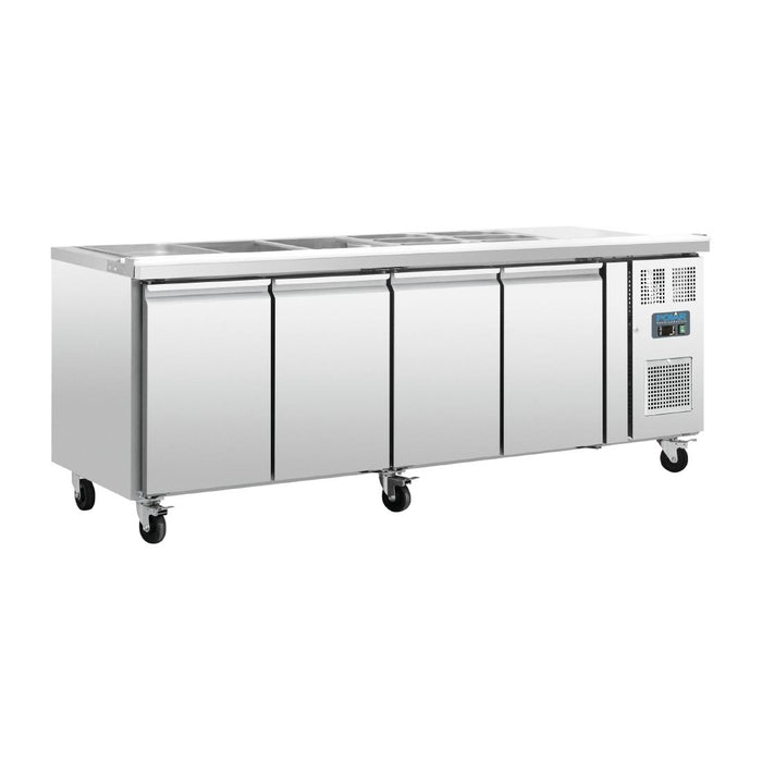 Polar U-Series 4 Door Counter Fridge – UA064-A - UA064-A - Simply Hospitality NZ