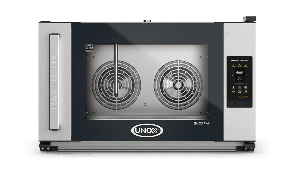 Unox BAKERLUX SHOP.Pro TOUCH Touchscreen Convection Oven with Humidity – 4-Tray 600×400mm – Electric — XEFR-04EU-ETLV