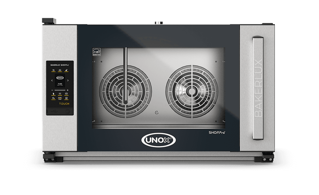 Unox BAKERLUX SHOP.Pro TOUCH Touchscreen Convection Oven with Humidity – 4-Tray 600×400mm – Electric — XEFR-04EU-ETRV