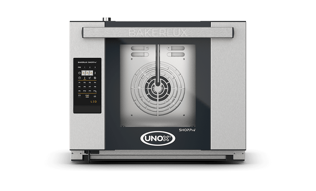 Unox BAKERLUX SHOP.Pro LED Programmable Convection Oven with Humidity – 4-Tray 460×330mm – Electric — XEFR-04HS-ELDV