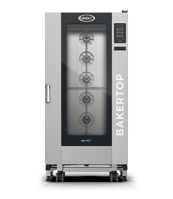 Unox BAKERTOP MIND.Maps PLUS Trolley Intelligent Bakery-Format Combi Oven – 16-Tray 600×400mm – Gas — XEBL-16EU-GPLS