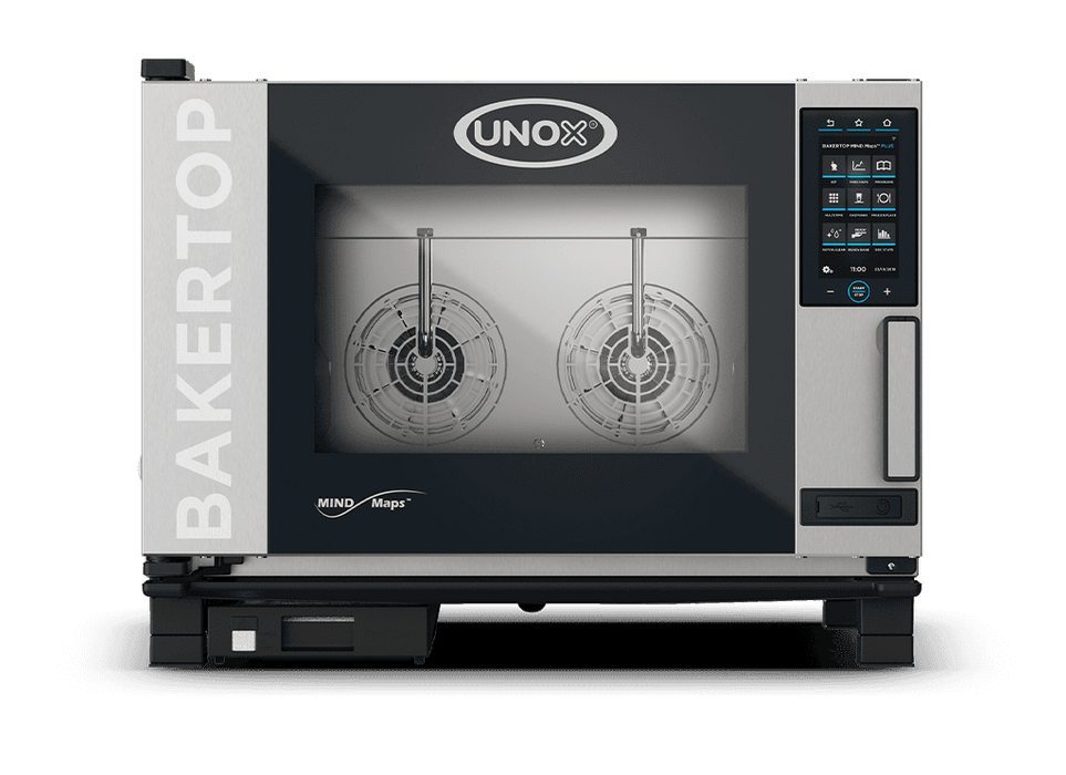 Unox BAKERTOP MIND.Maps PLUS Intelligent Bakery-Format Combi Oven – 4-Tray 600×400mm – Electric — XEBC-04EU-EPRM