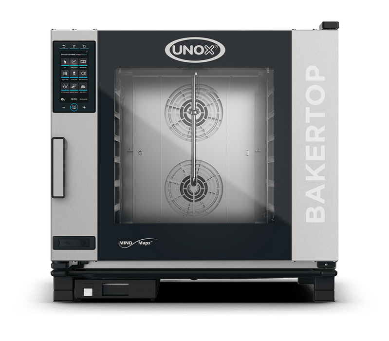 Unox BAKERTOP MIND.Maps PLUS Intelligent Bakery-Format Combi Oven – 6-Tray 600×400mm – Gas — XEBC-06EU-GPLM