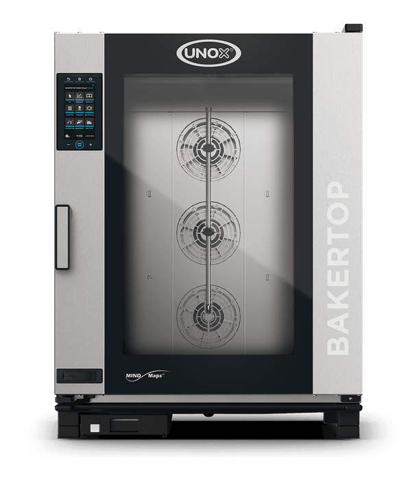 Unox BAKERTOP MIND.Maps PLUS Intelligent Bakery-Format Combi Oven – 10-Tray 600×400mm – Gas — XEBC-10EU-GPLM