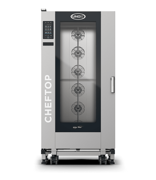 Unox CHEFTOP MIND.Maps PLUS Trolley Intelligent Commercial Combi Oven – 20-Tray GN 1/1 – Gas — XEVL-2011-GPRS