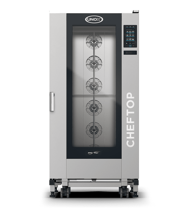 Unox CHEFTOP MIND.Maps PLUS Trolley Intelligent Commercial Combi Oven – 20-Tray GN 2/1 – Gas — XEVL-2021-GPLS