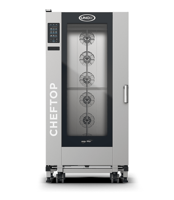 Unox CHEFTOP MIND.Maps PLUS Trolley Intelligent Commercial Combi Oven – 20-Tray GN 2/1 – Gas — XEVL-2021-GPRS