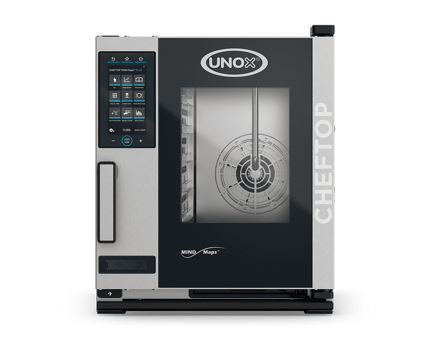 Unox CHEFTOP MIND.Maps PLUS Compact Countertop Intelligent Commercial Combi Oven –  – Electric — XECC-0513-EPLM-MS