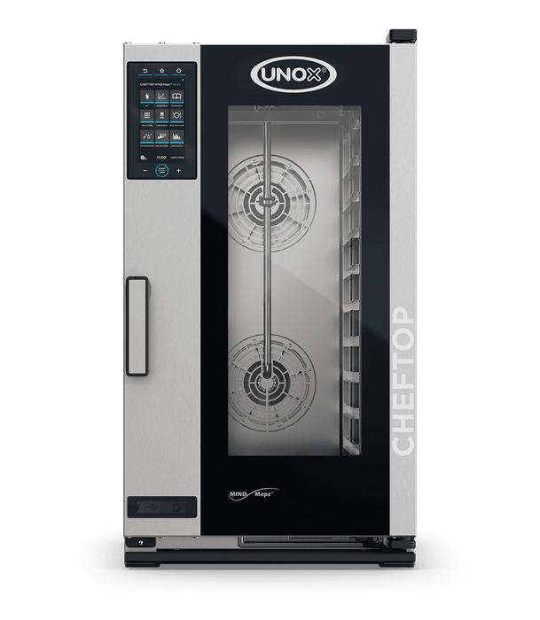 Unox CHEFTOP MIND.Maps PLUS Compact Countertop Intelligent Commercial Combi Oven – 10-Tray GN 1/1 – Electric — XECC-1013-EPLM