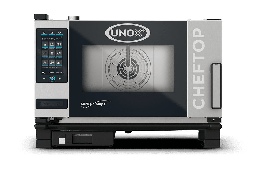 Unox CHEFTOP MIND.Maps PLUS Intelligent Commercial Combi Oven – 3-Tray GN 1/1 – Electric — XEVC-0311-EPRM