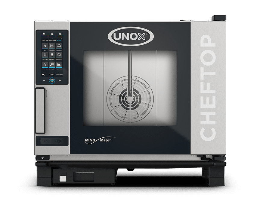 Unox CHEFTOP MIND.Maps PLUS Intelligent Commercial Combi Oven – 5-Tray GN 1/1 – Gas — XEVC-0511-GPLM-MS