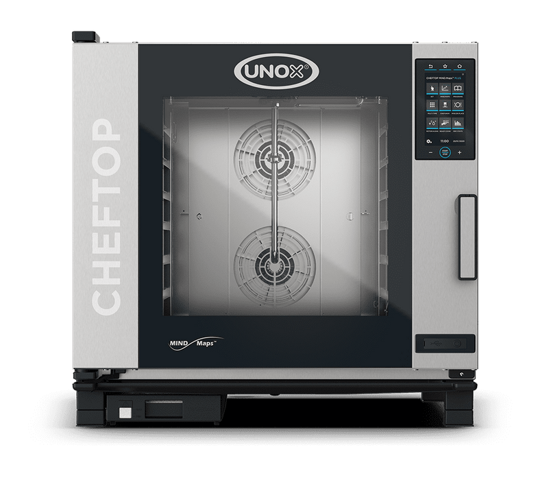 Unox CHEFTOP MIND.Maps PLUS Intelligent Commercial Combi Oven – 6-Tray GN 2/1 – Gas — XEVC-0621-GPRM