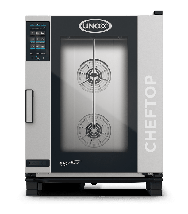 Unox CHEFTOP MIND.Maps PLUS Intelligent Commercial Combi Oven – 10-Tray GN 1/1 – Gas — XEVC-1011-GPLM-MS
