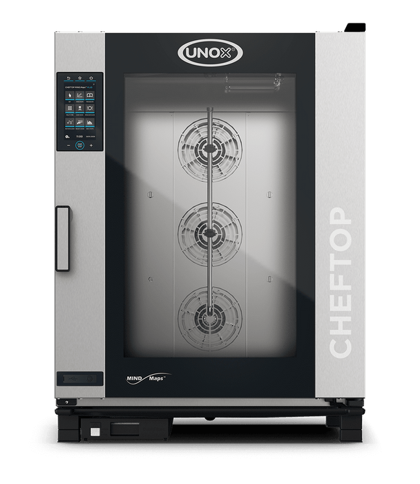 Unox CHEFTOP MIND.Maps PLUS Intelligent Commercial Combi Oven – 10-Tray GN 2/1 – Gas — XEVC-1021-GPLM