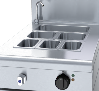 Waldorf 800 Series BM8450E - 450mm Electric Bain Marie 1/1 GN - 160mm Splash Back