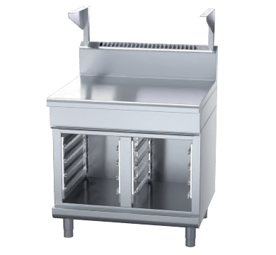 Waldorf 800 Series BT8900S-CB - 900mm Bench Top With Salamander Support Cabinet Base