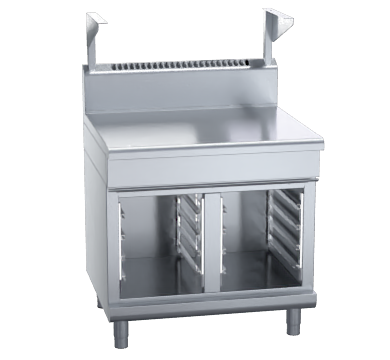 Waldorf 800 Series BT8900S-CB - 900mm Bench Top With Salamander Support Cabinet Base