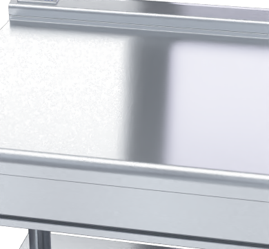 Waldorf 800 Series BTL8900-LS - 900mm Bench Top Low Back Version Leg Stand