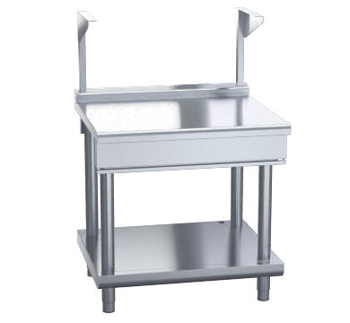 Waldorf 800 Series BTL8900S-LS - 900mm Bench Top With Salamander Support Low Back Version Leg Stand