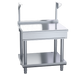 Waldorf 800 Series BTL8900S-LS - 900mm Bench Top With Salamander Support Low Back Version Leg Stand