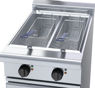 Waldorf 800 Series FNL8224E - 450mm Twin Pan Electric Fryer Low Back Version