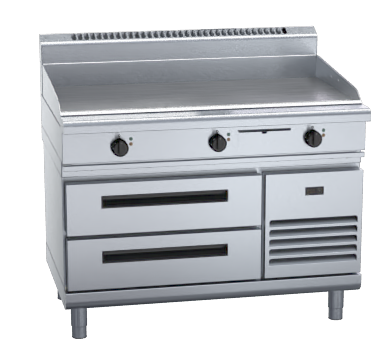 Waldorf 800 Series GP8120E-RB - 120mm Electric Griddle - Refrigerated Base