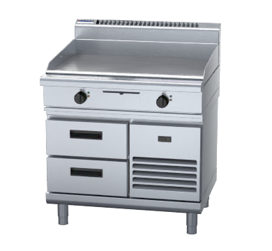 Waldorf 800 Series GP8900E-RB - 900mm Electric Griddle - Refrigerated Base