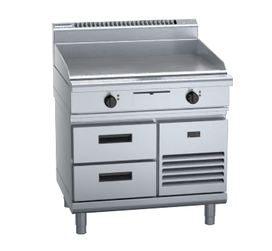 Waldorf 800 Series GP8900E-RB - 900mm Electric Griddle - Refrigerated Base