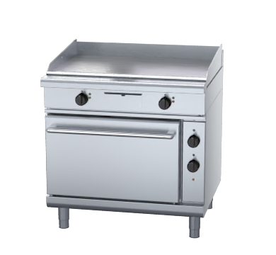 Waldorf 800 Series GPL8910EC - 900mm Electric Griddle Convection Oven Range Low Back Version